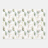 Tuinbouw met vogels, bijen en vlinders inpakpapier vel (Voorkant 3)