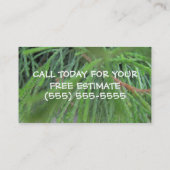 tuinbouwbedrijf visitekaartje (Achterkant)