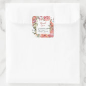  tuinbouwbedrijf Vrijgezellenfeest Dank u wel Vierkante Sticker (Tas)