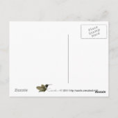 tuinbouwbessen botany frambuesa briefkaart (Achterkant)