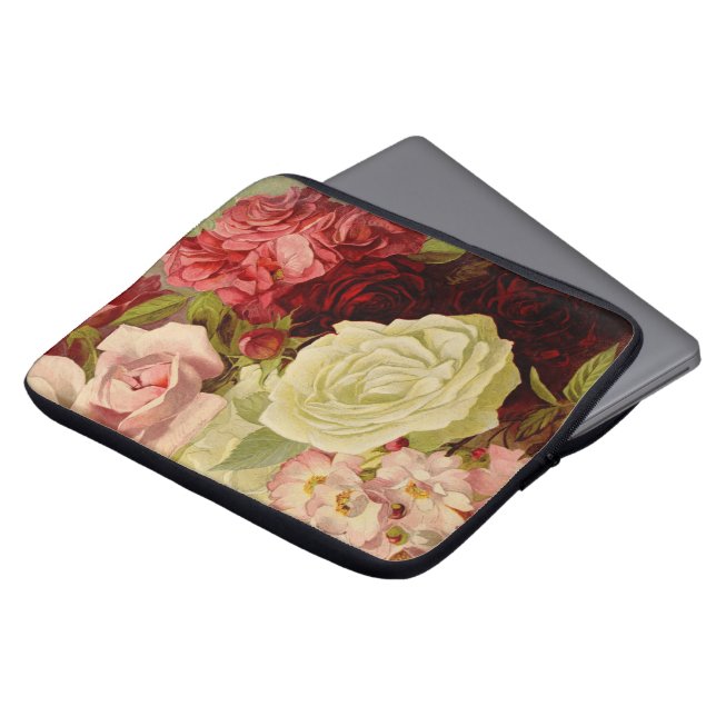  tuinbouwbloemen, liefde en Romance Laptop Sleeve (Voorkant top)