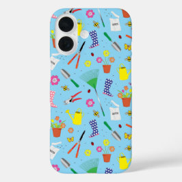 Tuinbouwer Botanist Tuinier Kleurrijk Patroon iPhone 16 Hoesje