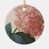 tuinbouwers, roze hydrangea Hortensia Keramisch Ornament (Voorkant)