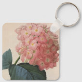 tuinbouwers, roze hydrangea Hortensia Sleutelhanger (Achterkant)