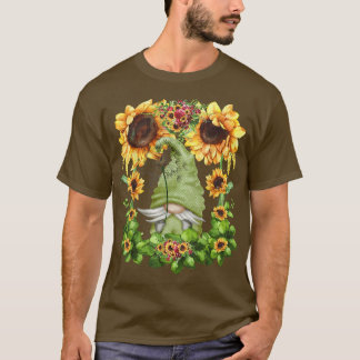 tuinbouwers voor vrouwen met zonnebloemproze D T-shirt