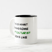 tuinbouwkundige, geweldige tweekleurige koffiemok (Voorkant links)