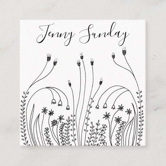 Tuinbouwland Vierkante Visitekaartje (Voorkant)