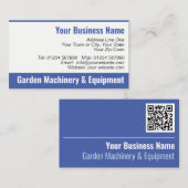 Tuinbouwmachines en -materieel — QR-code Visitekaartje (Voorkant / Achterkant)