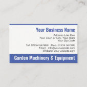 Tuinbouwmachines en -materieel — QR-code Visitekaartje (Voorkant)