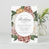 tuinbouwpartij Lijst Birthday Party Kaart (Staand voorkant)