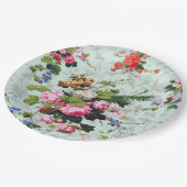 tuinbouwpatroon papieren bordje (Gekanteld)