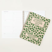 Tuinbouwplanning Boho Natuur Rustic Green Tan Planner (Display)