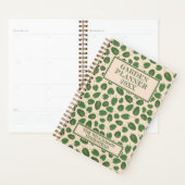 Tuinbouwplanning Boho Natuur Rustic Green Tan Smal Planner (Display)