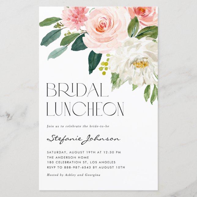  tuinbouwproducten Bridal Luncheon Uitnodiging (Voorkant)