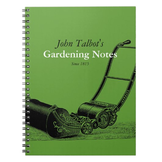  tuinbouwprogramma's Lawnmower 2 Tuinnoten Notitieboek (Voorkant)