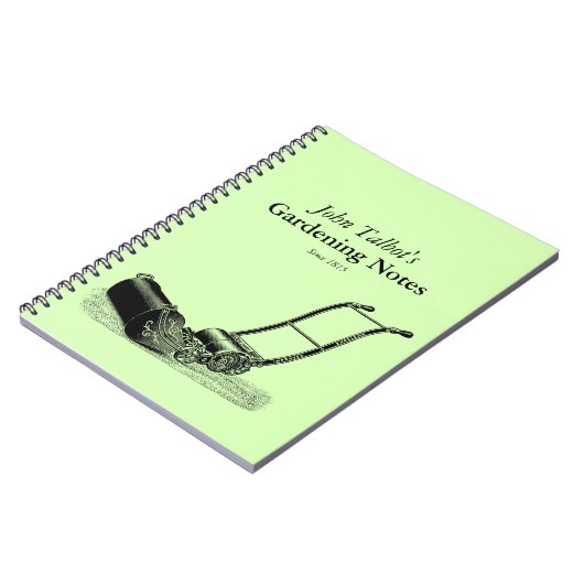  tuinbouwprogramma's Lawnmower Garden Notes Notitieboek (Linkerzijde)
