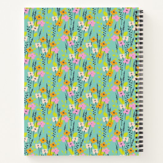  tuinbouwroze en op maat gesneden Limoen Notitieboek (Achterkant)