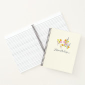  tuinbouwroze en op maat gesneden Limoen Notitieboek (Binnen)