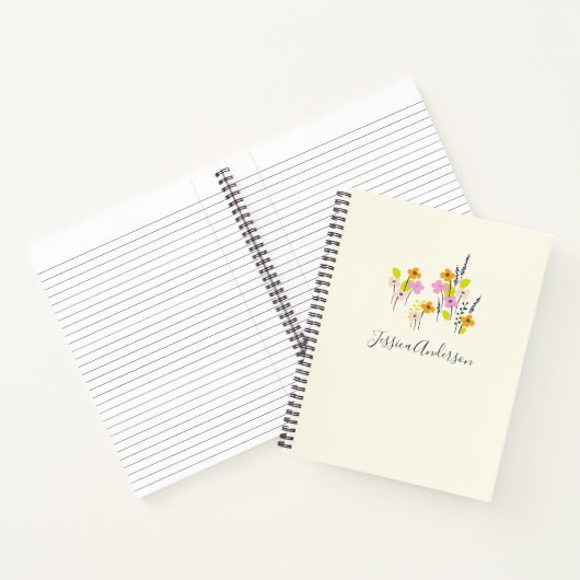  tuinbouwroze en op maat gesneden Limoen Notitieboek (Binnen)