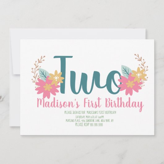 Tuinbouwroze Partij om twee uur 's ochtends Kaart (Voorkant)