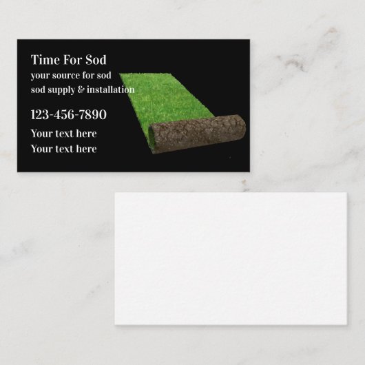 Tuinbouwsod Visitekaartje (Voorkant / Achterkant)