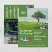 tuinbouwster voor landschapsarchitectuur briefkaart (Voorkant / Achterkant)