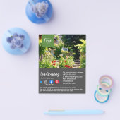 tuinbouwster voor landschapsarchitectuur flyer (Enkel)