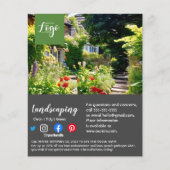 tuinbouwster voor landschapsarchitectuur flyer (Voorkant)