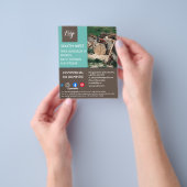 tuinbouwster voor landschapsarchitectuur flyer (Hand)