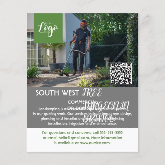 tuinbouwster voor landschapsarchitectuur flyer (Achterkant)