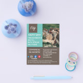 tuinbouwster voor landschapsarchitectuur flyer (Enkel)