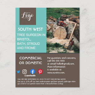 tuinbouwster voor landschapsarchitectuur flyer