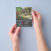 tuinbouwster voor landschapsarchitectuur flyer (Hand)