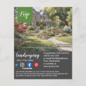 tuinbouwster voor landschapsarchitectuur flyer (Voorkant)