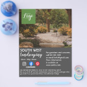 tuinbouwster voor landschapsarchitectuur flyer (Enkel)