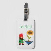 Tuinbouwthema Bagagelabel (Voorkant (verticaal))