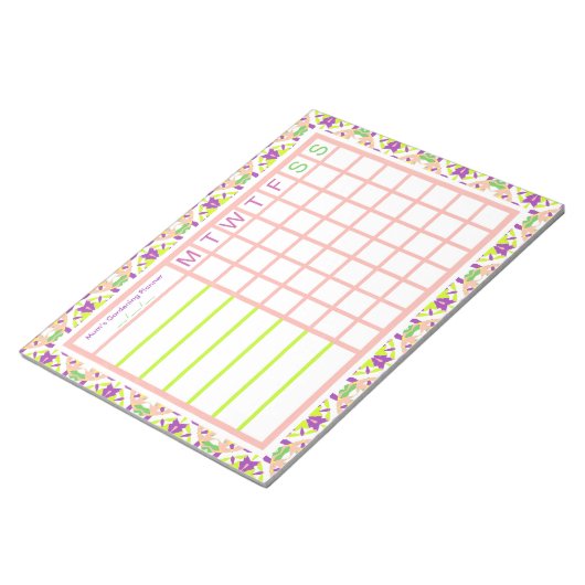 Tuinbouwtuin kweekt uw eigen plankplan notitieblok (Schuin)