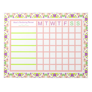 Tuinbouwtuin kweekt uw eigen plankplan notitieblok