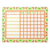 Tuinbouwtuin kweekt uw eigen plankplan notitieblok (Voorkant)