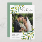 Tuinbruiloft Foto Bedankt (Voorkant / Achterkant)