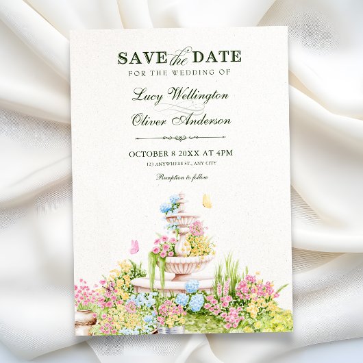 Tuinbruiloft Save The Date