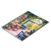 Tuincafe | Botanische aquarelschildering Notitieboek (Linkerzijde)