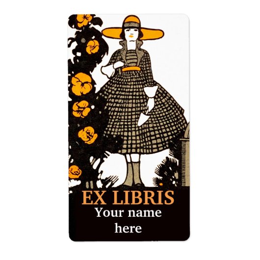  tuincatalogus en boekenplaat etiket (Voorkant)