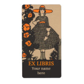 tuincatalogus en boekenplaat etiket (Voorkant)