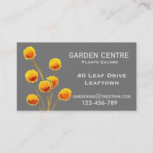 Tuincentrum Australische wilde bloemen Visitekaartje (Voorkant)