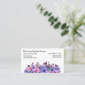 Tuincentrum en tuinman visitekaartje (Staand voorkant)