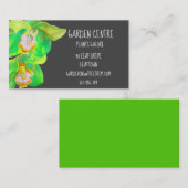 Tuincentrum moderne eenvoudige orchidee visitekaartje (Voorkant / Achterkant)