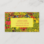 Tuincentrum moderne kleurrijke papavers wilde bloe visitekaartje (Voorkant)