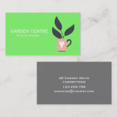 Tuincentrum moderne planten pastel visitekaartje (Voorkant / Achterkant)