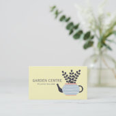 Tuincentrum moderne planten pastel visitekaartje (Staand voorkant)
